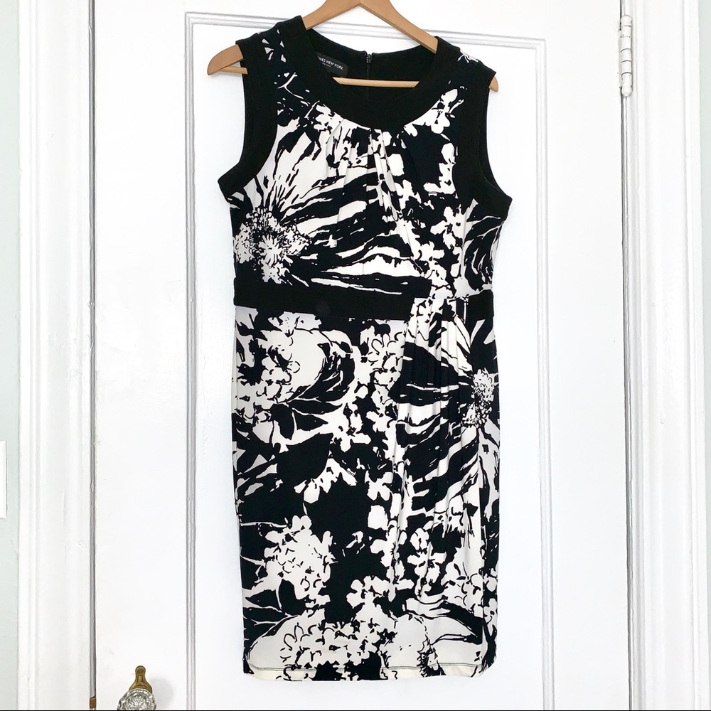 Jones New York petite 12 black and white dress